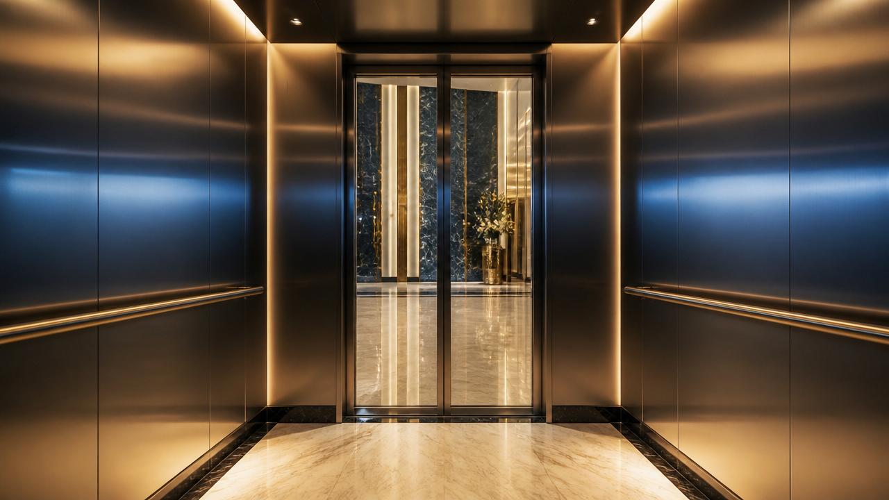 Technician performing elevator maintenance inspection in Delhi NCR