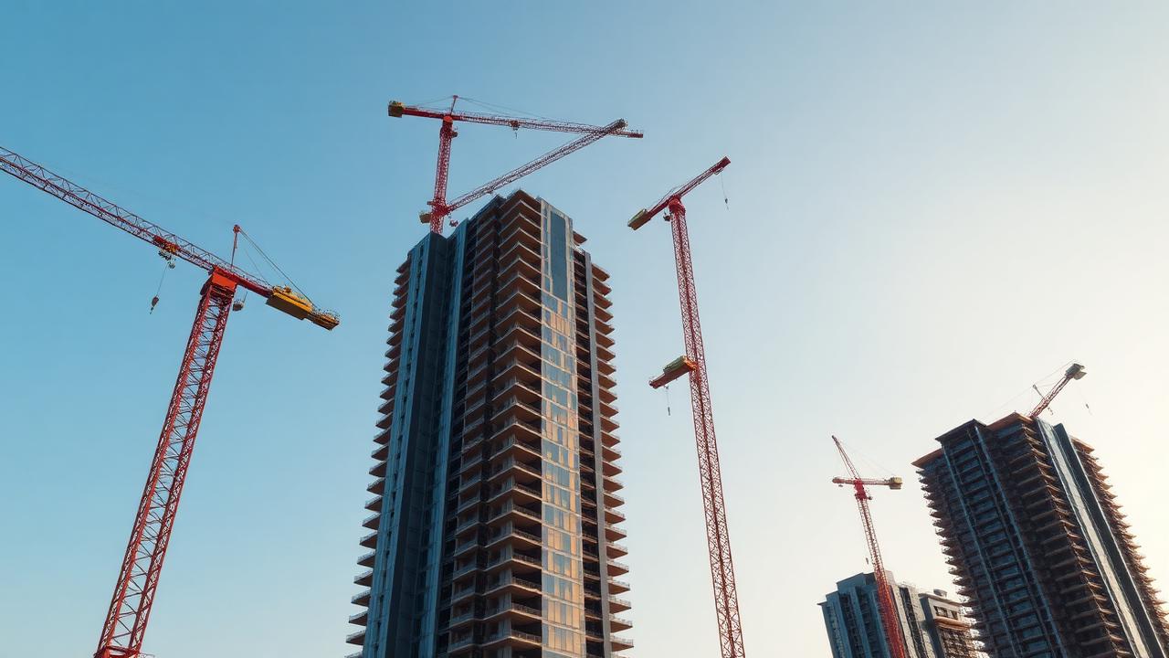 Elevator and EOT crane installation in a high-rise building in Delhi NCR by Linkwel Engineers