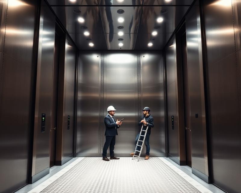 Elevator installation engineers at Linkwel Engineers